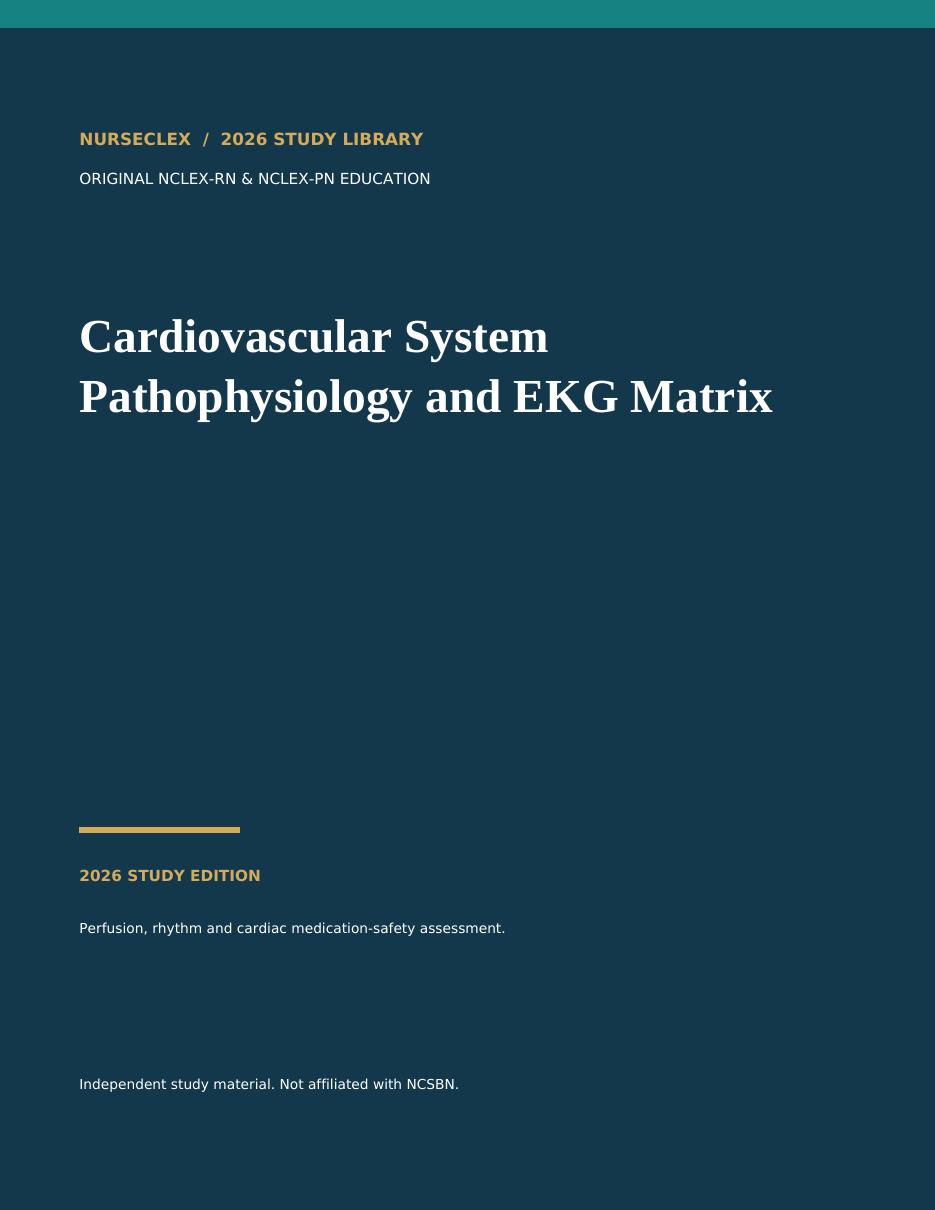 Cardiovascular System Pathophysiology & EKG Matrix cover