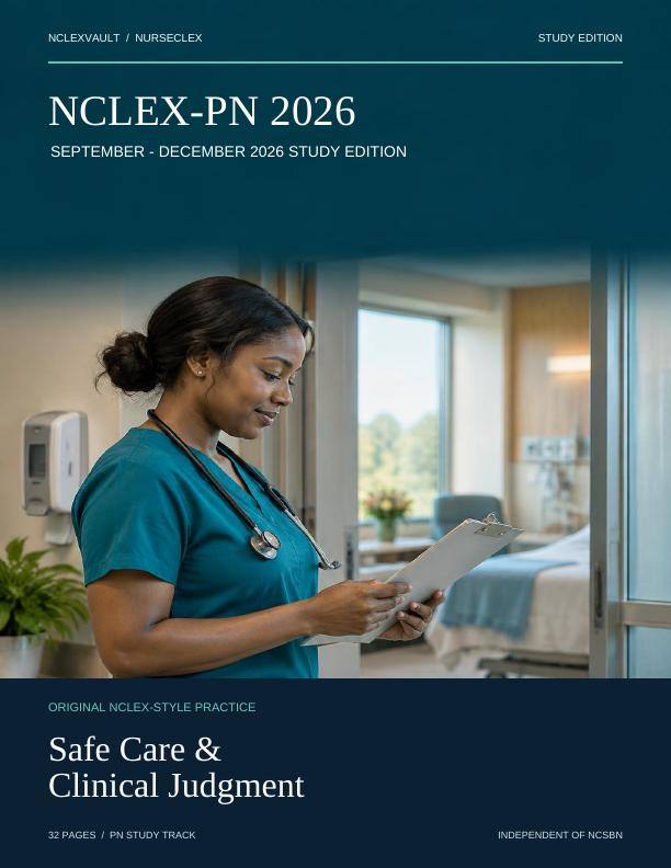 NCLEX-PN 2026 Safe Care & Clinical Judgment Workbook - Cover