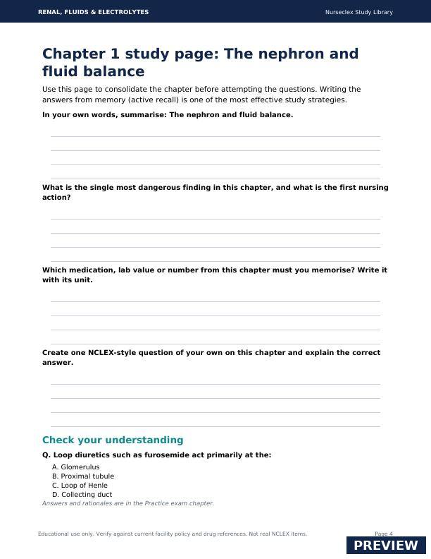 Renal, Fluids & Electrolytes - Page 4