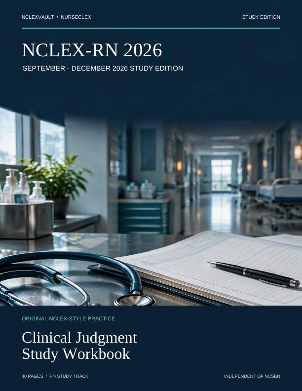 NCLEX-RN 2026 Clinical Judgment Study Workbook - Cover